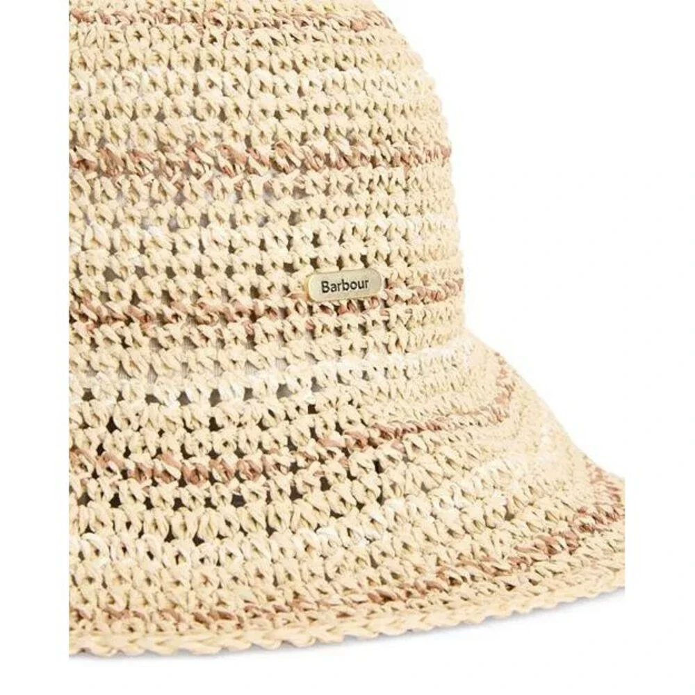 Barbour  Cloche  Hat  Natural  Paper  M  New  $60